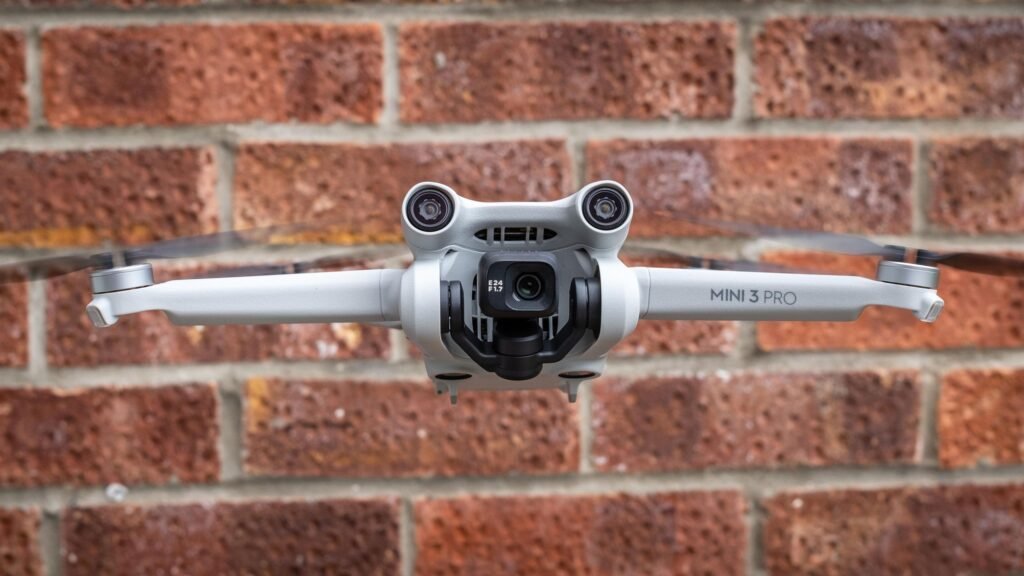 DJI Mini 3 Pro flying.