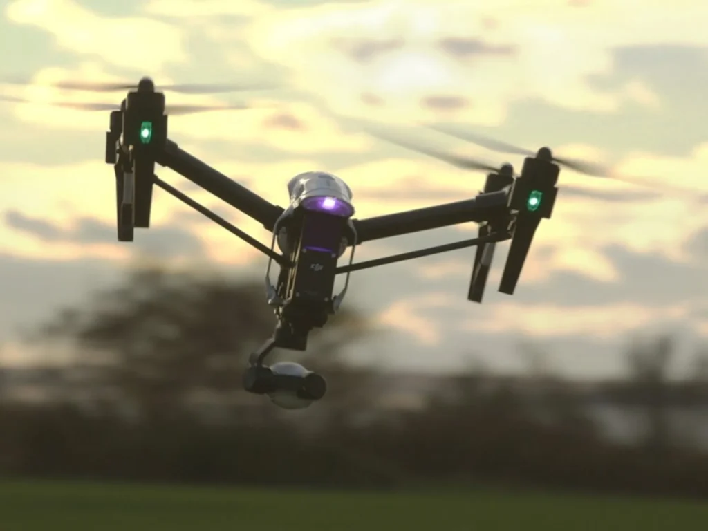 DJI Inspire 1 drone in flight