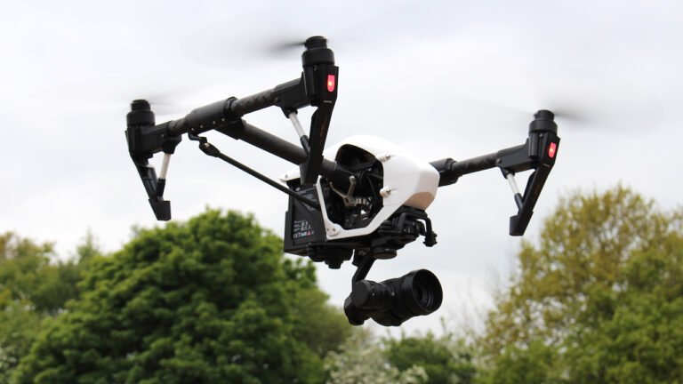 DJI Inspire 1 drone in flight