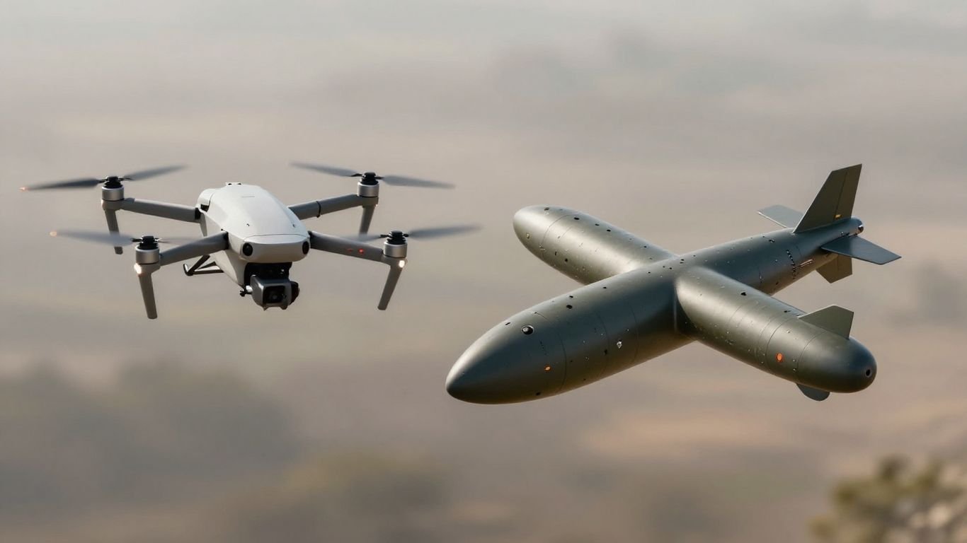 Drone versus loitering munition comparison.