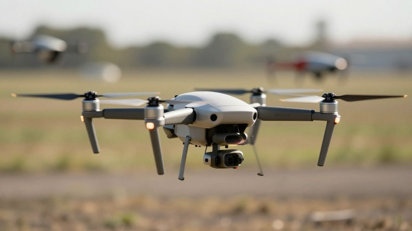 Drones in competition, aerial vehicles, drone technology